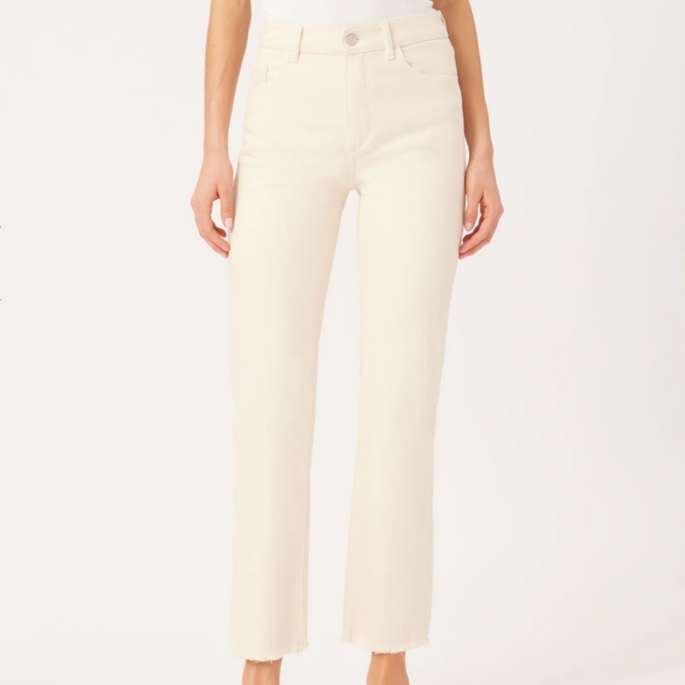DL1961, Patti Straight High Rise Vintage, Size 23, Color Ecru